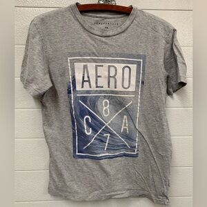 Aeropostale Shirt Grey XS Men’s Cotton Short Sleeve Graphic Tee